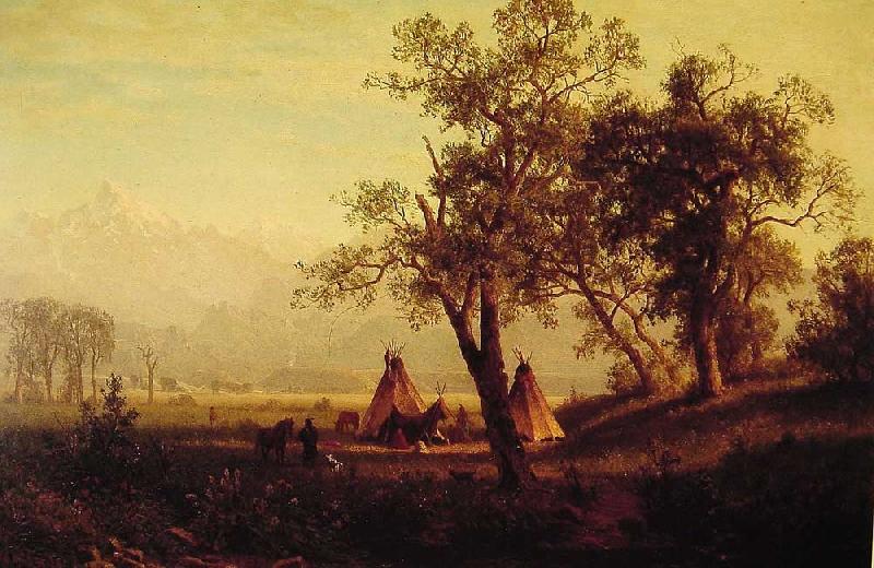 Albert Bierstadt Wind River Mountains Nebraska Territory oil painting image